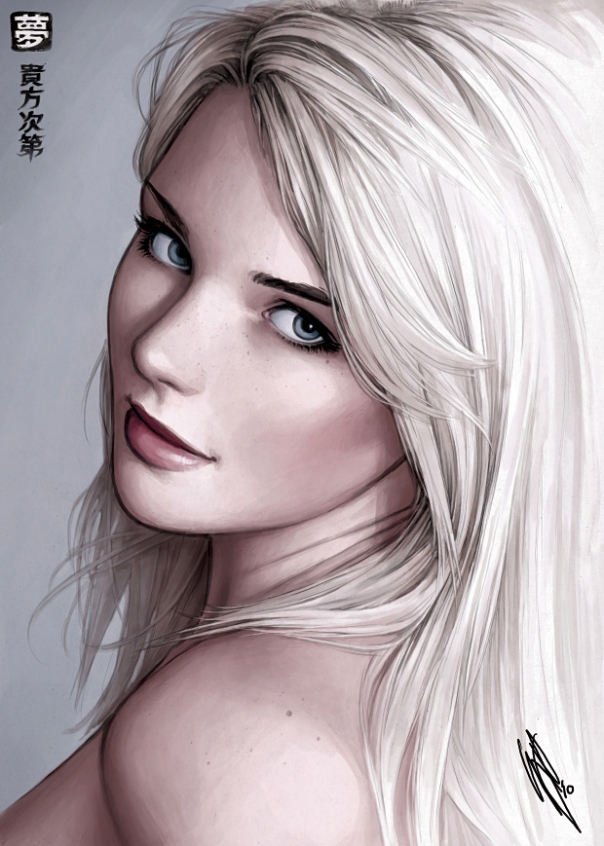 Maia (by: WarrenLouw) Tools: Pencils and paints created in Photoshop CS3 with a Wacom ntuos 3